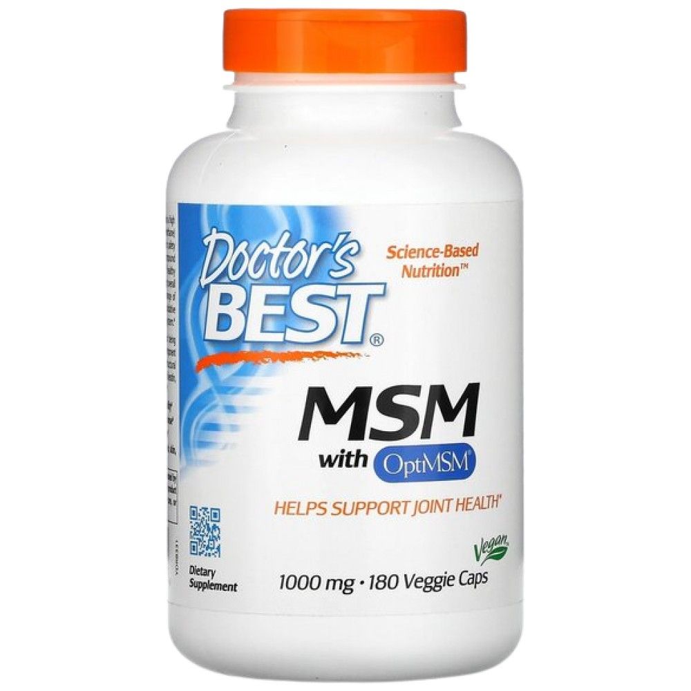 MIGLIOR MSM vegano 1000 mg | Con OptiMSM - 180 capsule