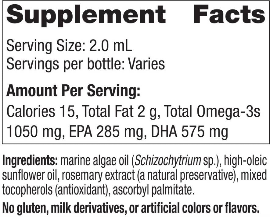 DHA del bambino | 1050mg Omega-3 Vegetariano - 30 ml