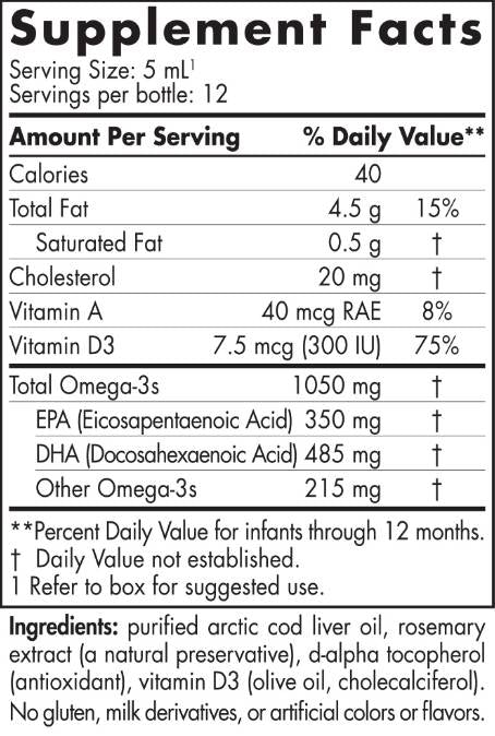 DHA del bambino | 1050mg Omega-3 con vitamina D - 60 ml
