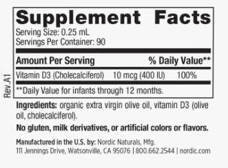Vitamina D3 per neonati 400 UI - 22,5 ml