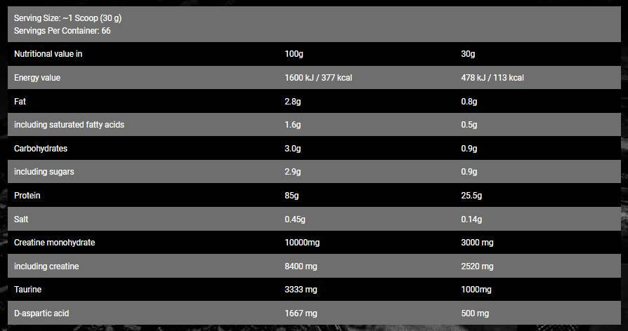 <tc>BAD ASS</tc> Isobolic | Proteine del siero del latte isolate con DAA & Creatina - 2000 grammi