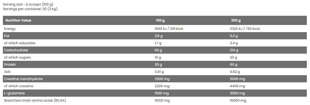<tc>BAD ASS</tc> / Massa - 3000 grammi