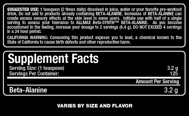 Beta Alanina - 400 grammi