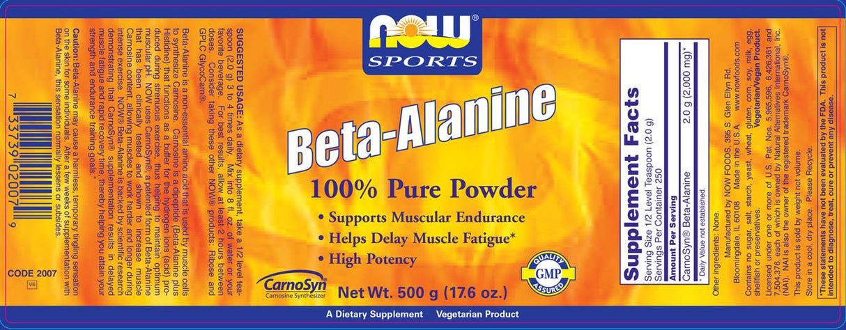 Beta Alanina | CarnoSyn® - 500 grammi