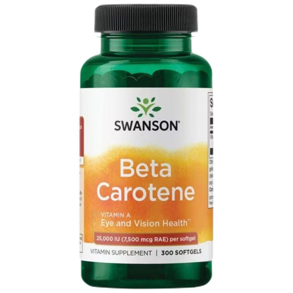 Beta -carotene 25.000 UI - 300 capsule in gel