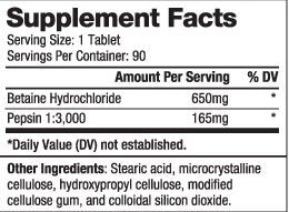 Betaina HCL 650 mg/90 Compresse