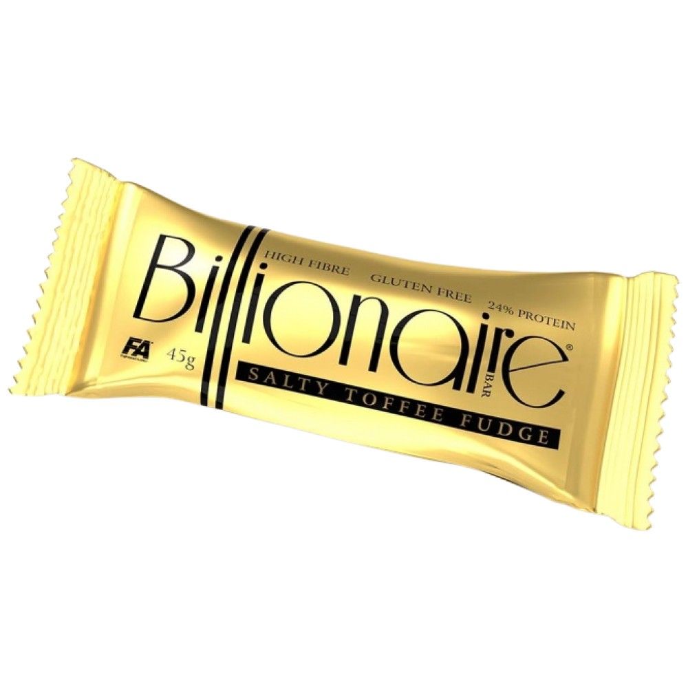 Bar del miliardario | Barretta proteica ad alto contenuto di fibre ~ Senza glutine ~ - 45 grammi