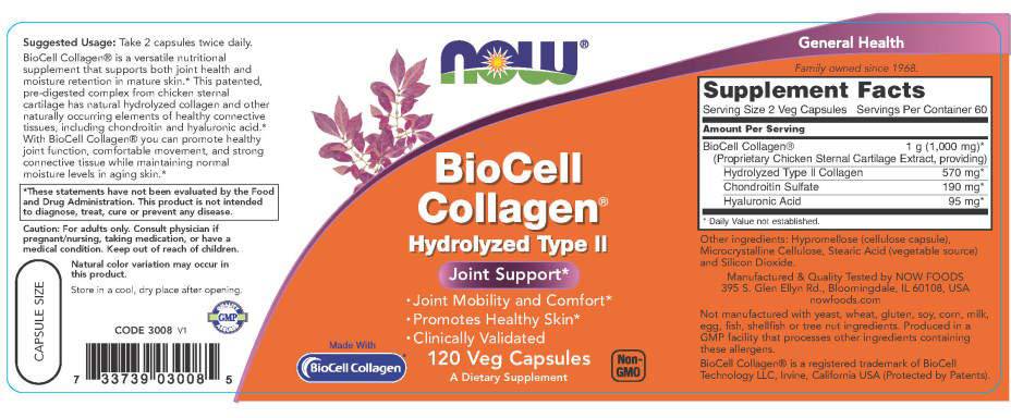 BioCell Collagene/Idrolizzato Tipo II - 120 capsule