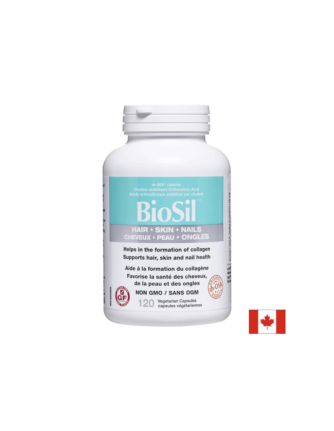 BioSil™ Capelli, Pelle & Unghie/Capelli, pelle e unghie x 120 capsule <tc>Natural Factors</tc>
