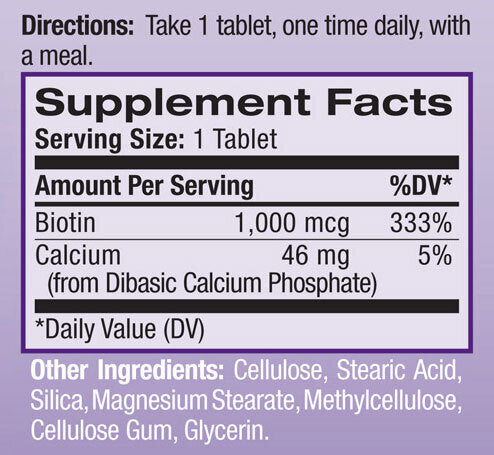 Biotina 1000mcg./100 compresse.