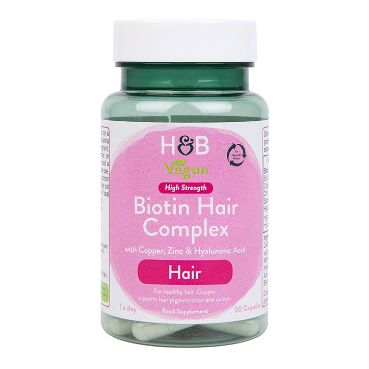 Complesso per capelli alla biotina (Biotin Hair Complex) 30 capsule OLANDA & BARRETT