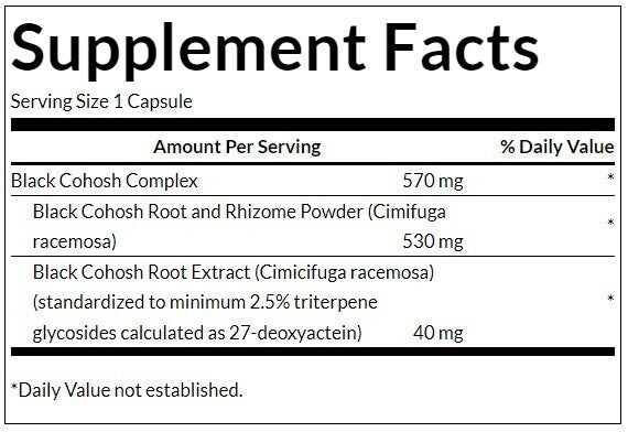 Cohosh nero (standardizzato) 550 mg - 120 capsule