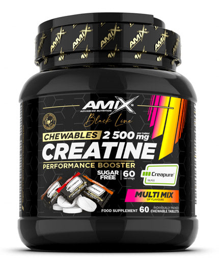 Black Line Creatine Creapure 2500 mg Zero Zuccheri/60 masticazioni