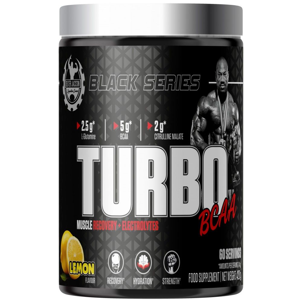 Serie nera | Turbo BCAA Muscle Recovery & Elettroliti - 420 grammi