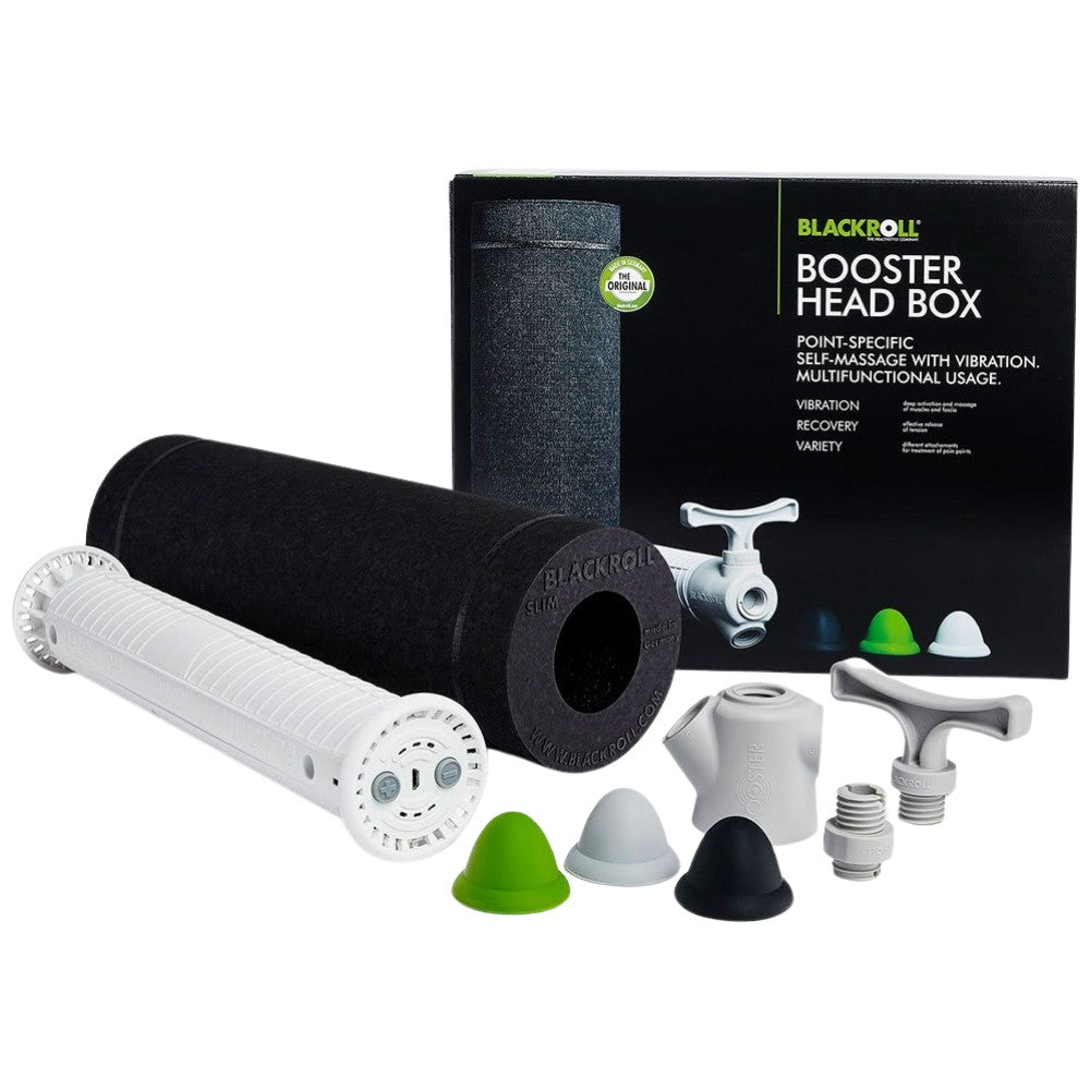 <tc>Blackroll</tc>® Booster Head Box | Set di rullo in schiuma, massaggiatore e accessori