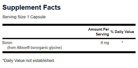 Boro di Albion Boroganic Glycine 6 mg - 60 capsule