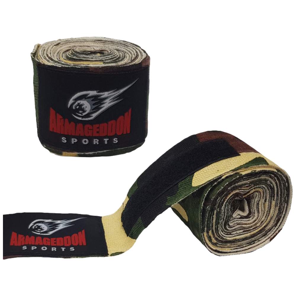 Fasce per le mani da boxe 4,5 m - Fasce da boxe mimetiche 4,5 m 4,5 metri