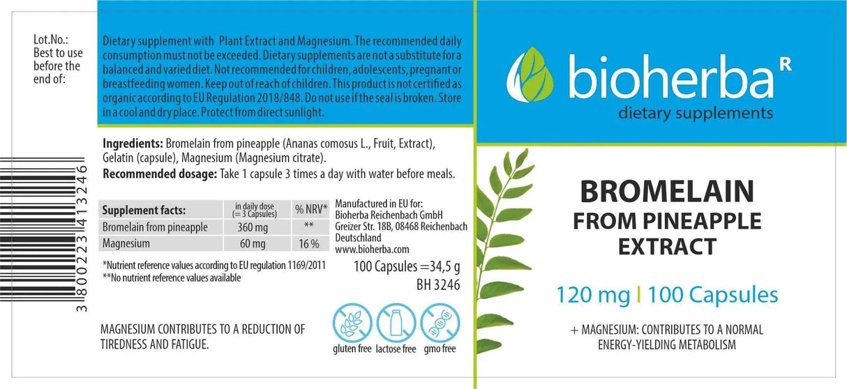 Bromelina 200 mg - 100 capsule