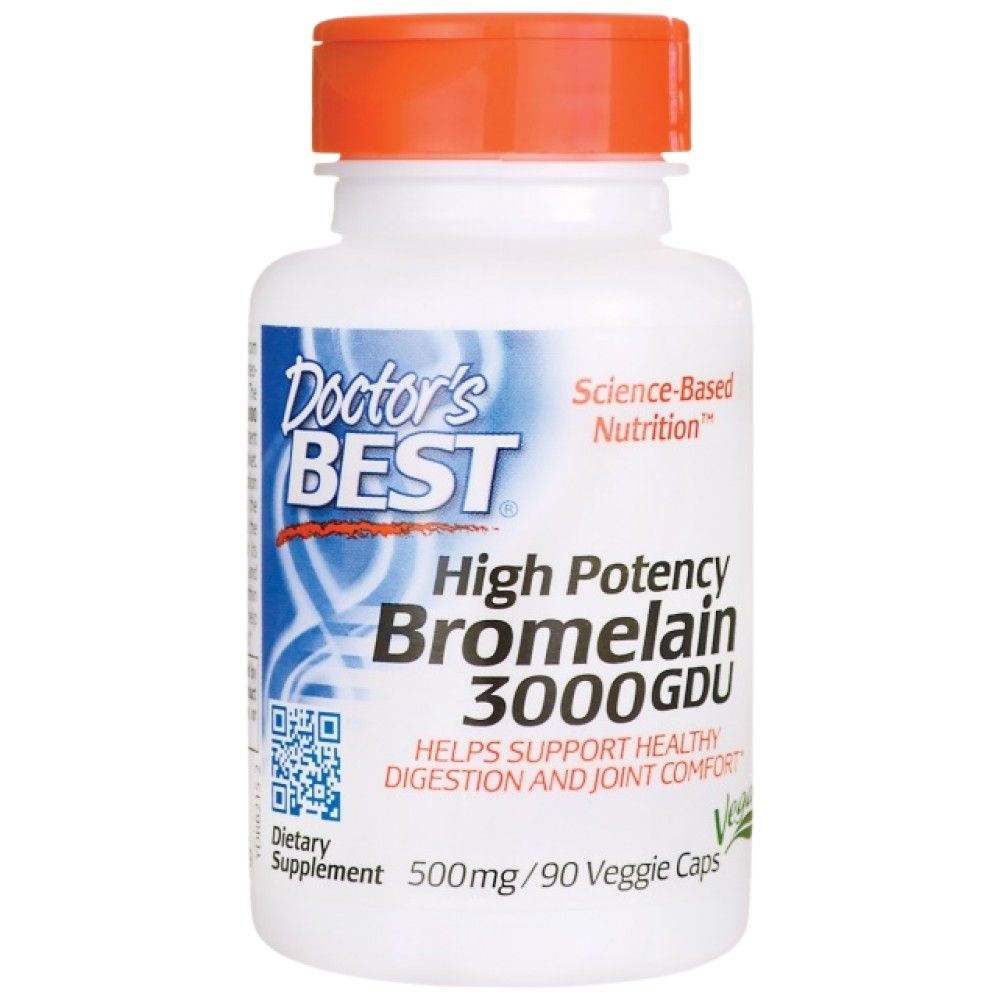 Bromelina 3000 GDU 500 mg | Alta potenza - 90 capsule
