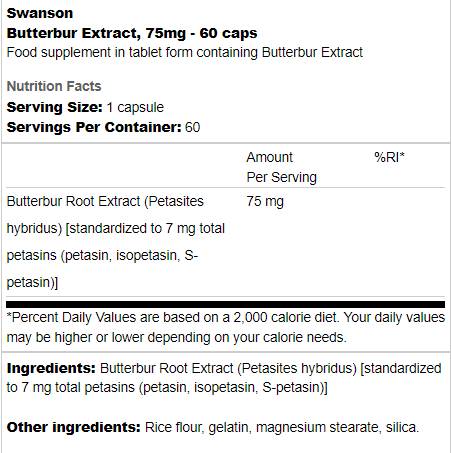 Estratto di farfaraccio 75 mg 60 capsule