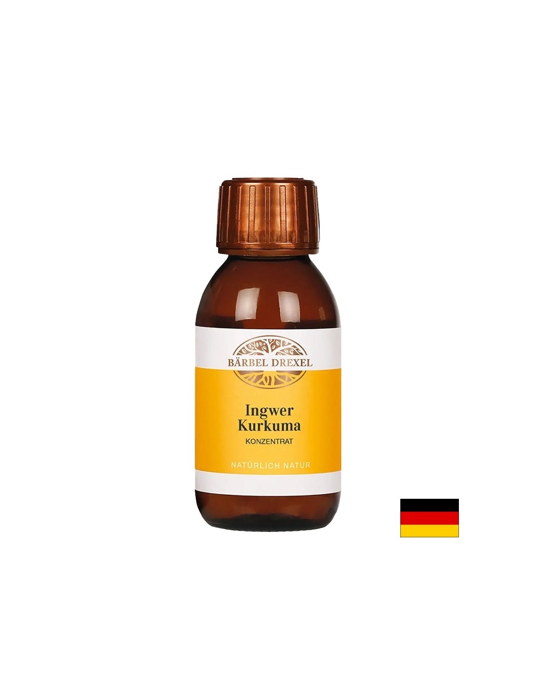 Curcuma con distillato, pipetta rossa e vitamina C per immunostimolanti e protettivi, 100 ml
