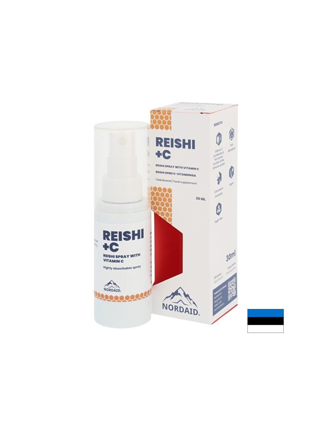 Immunità - Reishi + Vitamina C, spray orale x 30 ml/200 spruzzi <tc>Nordaid</tc>