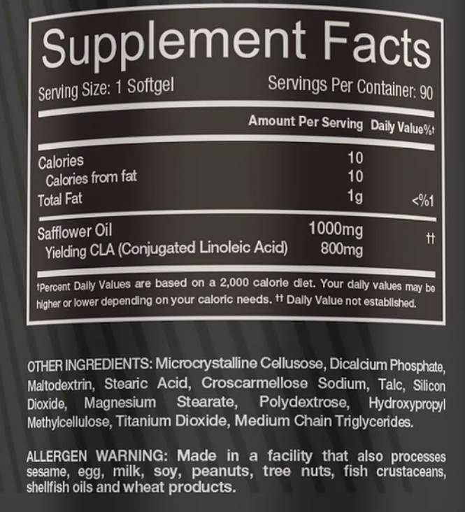 CLA 1000 mg 90 Capsule gel