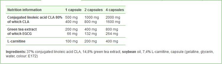 CLA, Tè Verde più L-Carnitina | Edizione Sport - 60 capsule