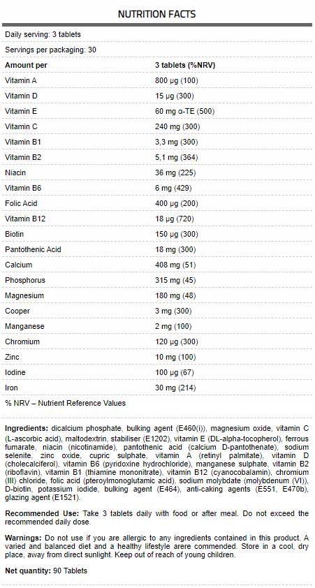 CORE Vita/Formula multivitaminica premium - 90 compresse