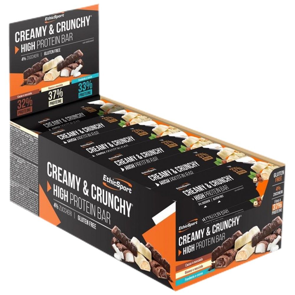 CREMOSO & Barretta CRUNCHY ad alto contenuto proteico - 24 x 30 grammi