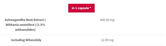 Ashwagandha 800 | Adaptogen per piante - 60 capsule