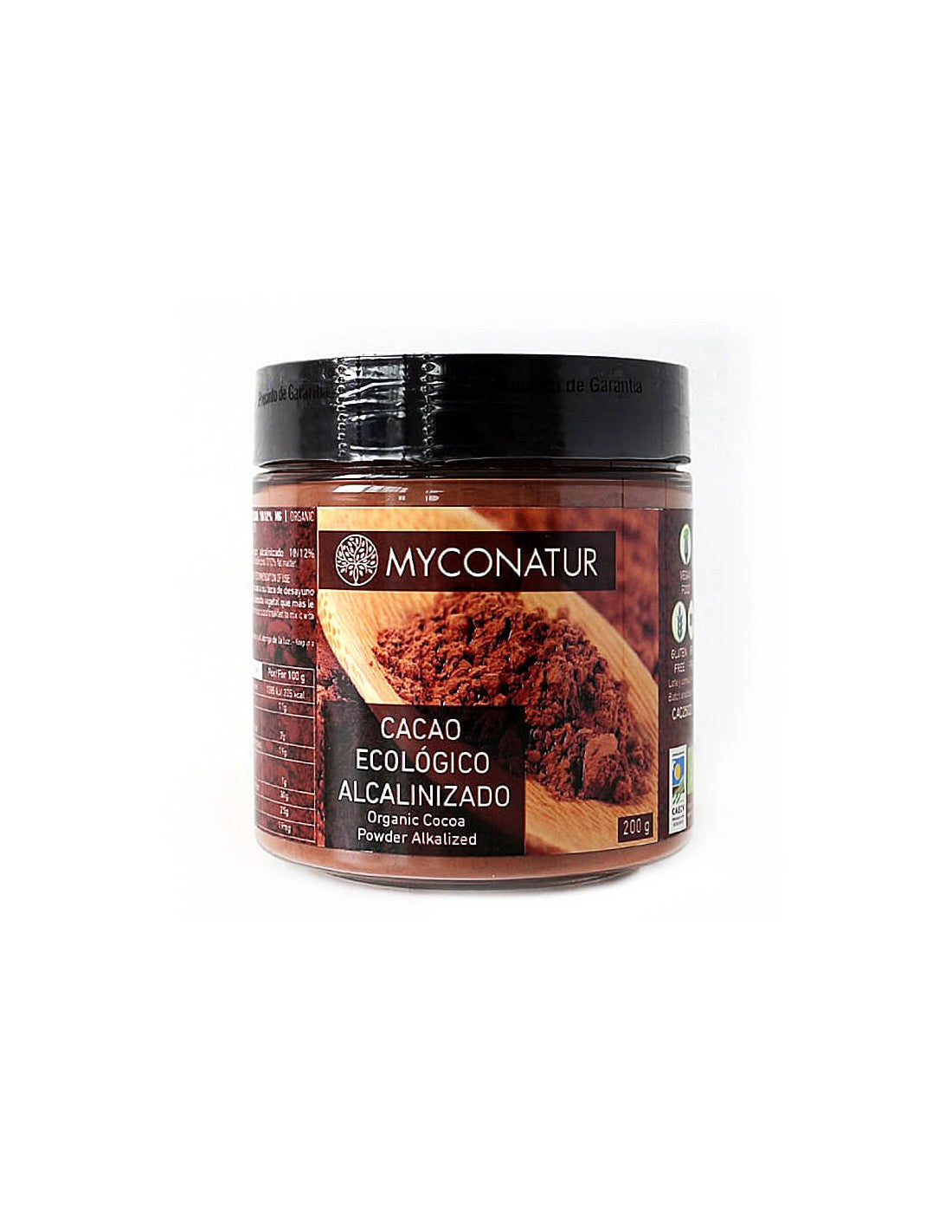 Cacao alcalinizzato, Bio - Cacao alcalinizzato in polvere, 200 g <tc>Myconatur</tc>