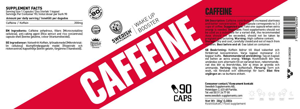 Caffeina 200 mg - 90 capsule