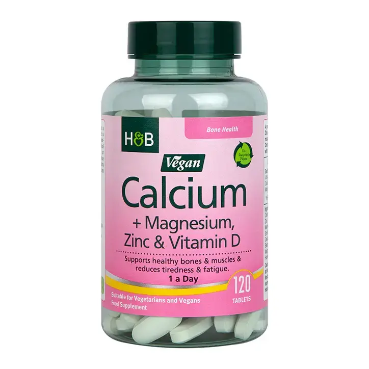 Calcio, Magnesio, Zinco & Vitamina D 120 compresse vegane