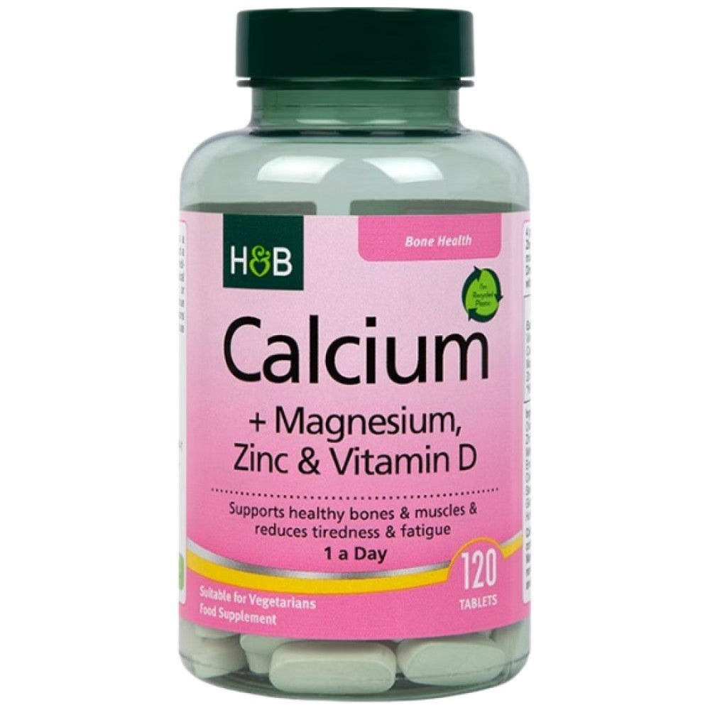 Calcio + Magnesio, Zinco & Vitamina D - 120 compresse
