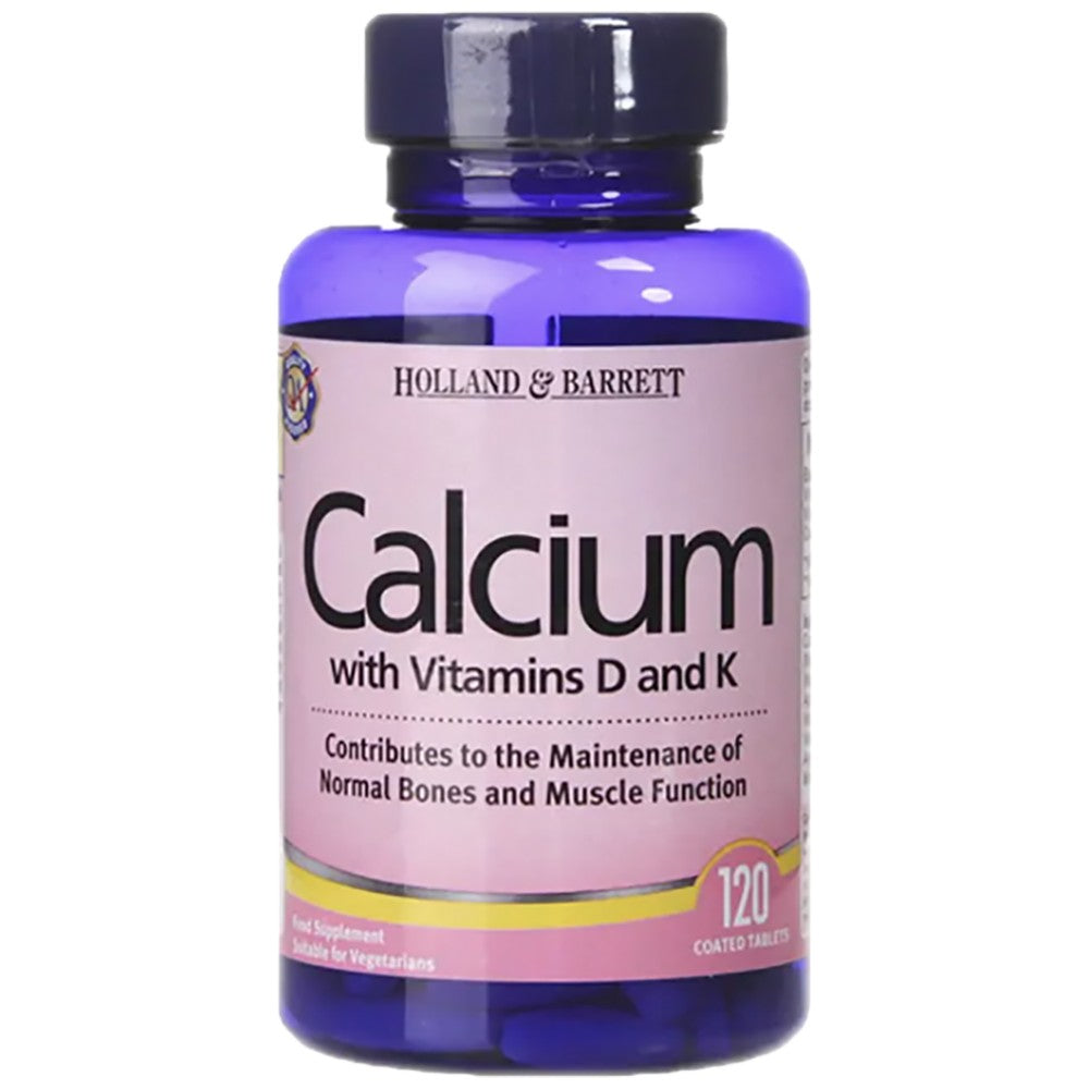 Calcio con Vitamine D e K 120 Compresse