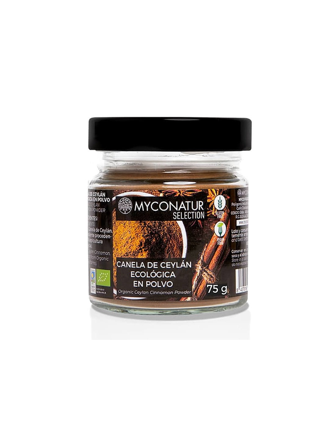 Cannella di Ceylon biologica in polvere - Canela de Ceylan, Bio, 90 g <tc>Myconatur</tc>