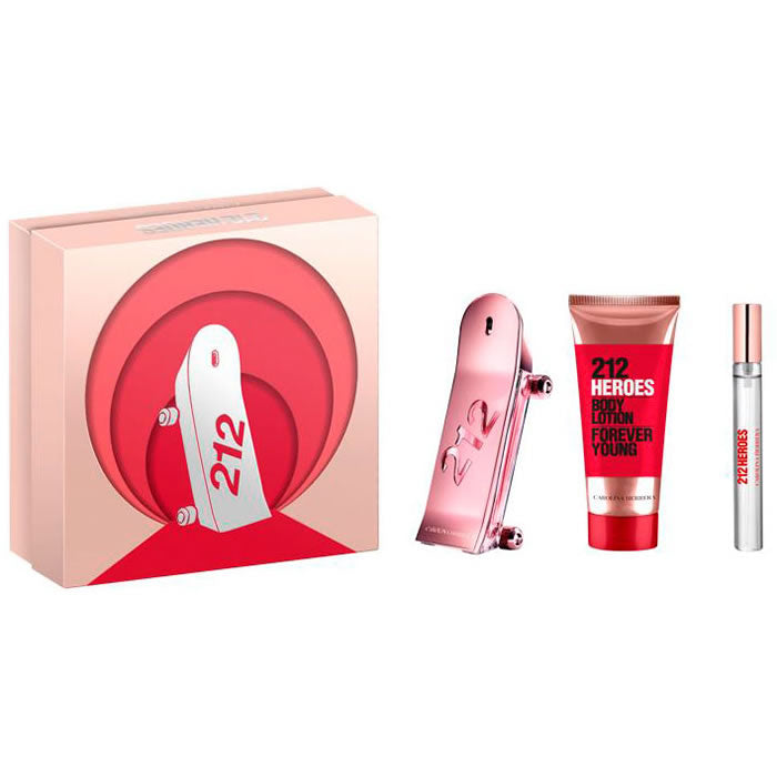 <tc>CAROLINA HERRERA</tc> 212 Heroes Eau De Perfume Spray 80ml Set di Natale