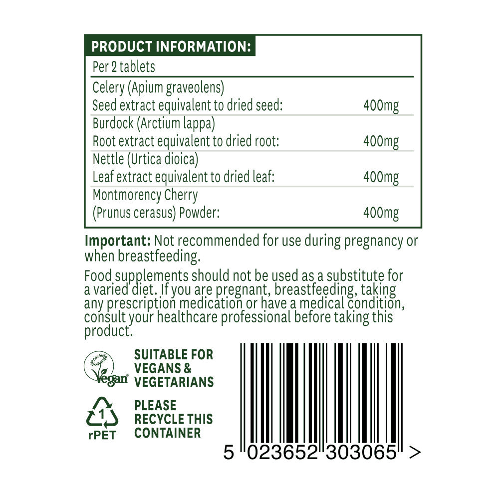 Semi di sedano, amarena, bardana e ortica (Celery Seed Complex) 60 compresse NaturesAid