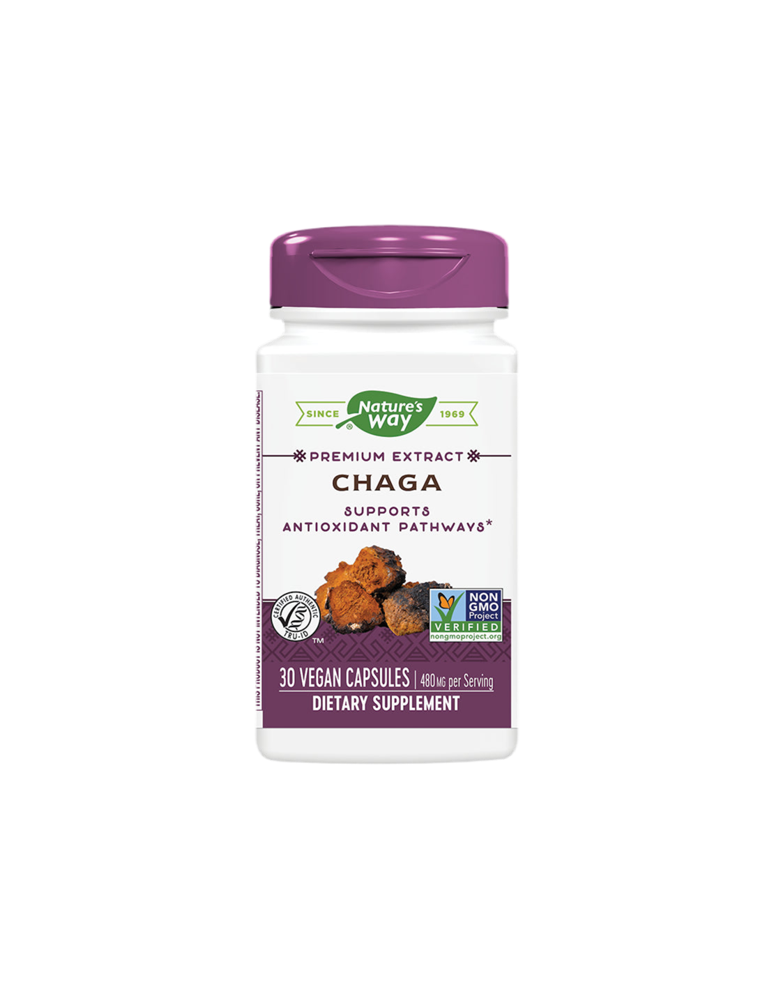 Chaga/Chaga 480 mg x 30 capsule Nature's Way
