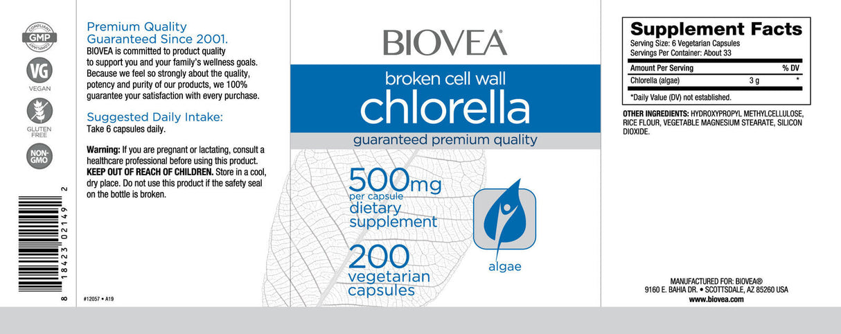 Clorella 500 mg/200 capsule