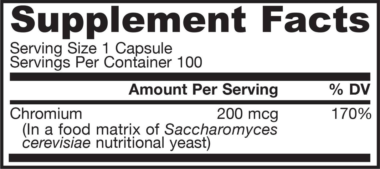 Cromo GTF 200 mcg 100 capsule