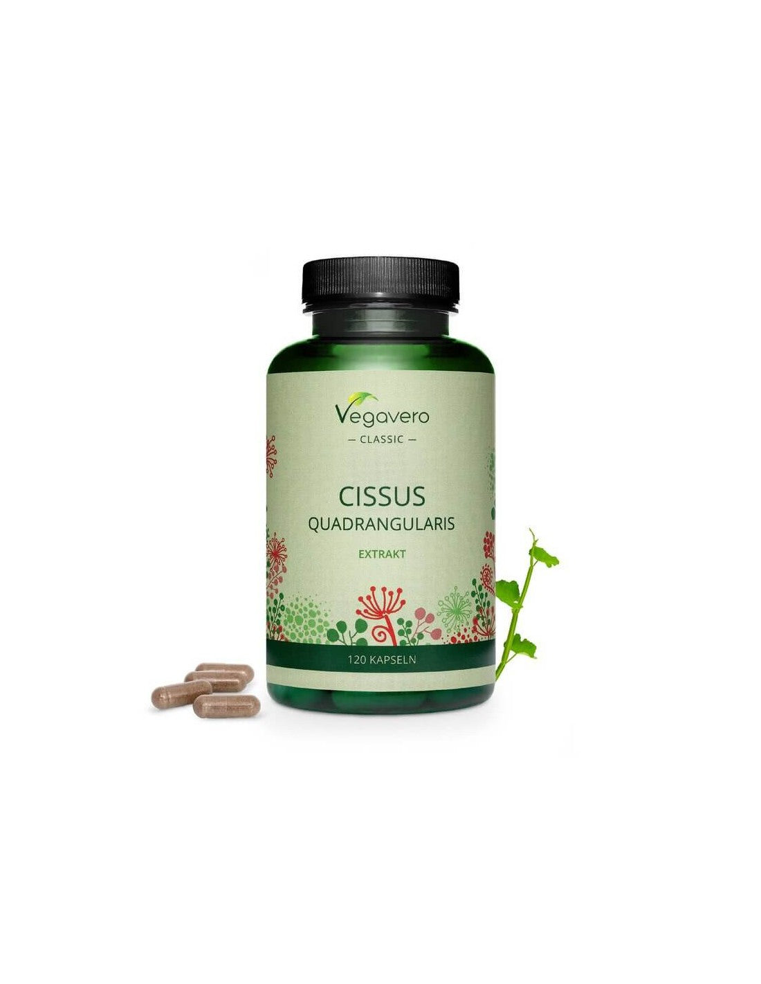 Cissus Quadrangularis, 120 capsule, 100% vegano <tc>Vegavero</tc>