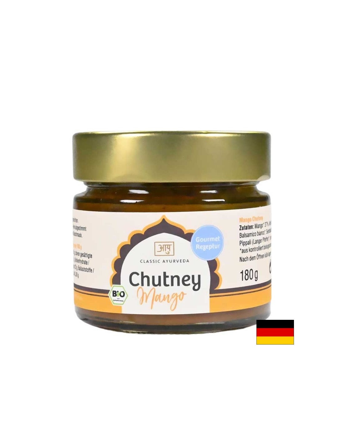 Chutney Mano Classic Ayurveda®, biologico, 180 g