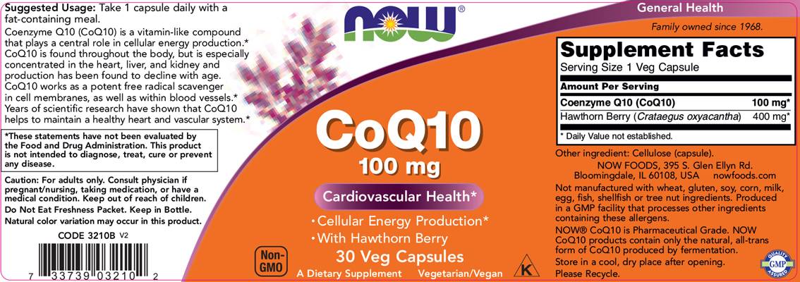 CoQ10 100 mg | con Bacche di Biancospino - 180 capsule