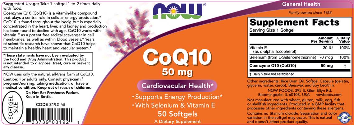 CoQ10 50 mg + Vitamina E - 50 Capsule gel