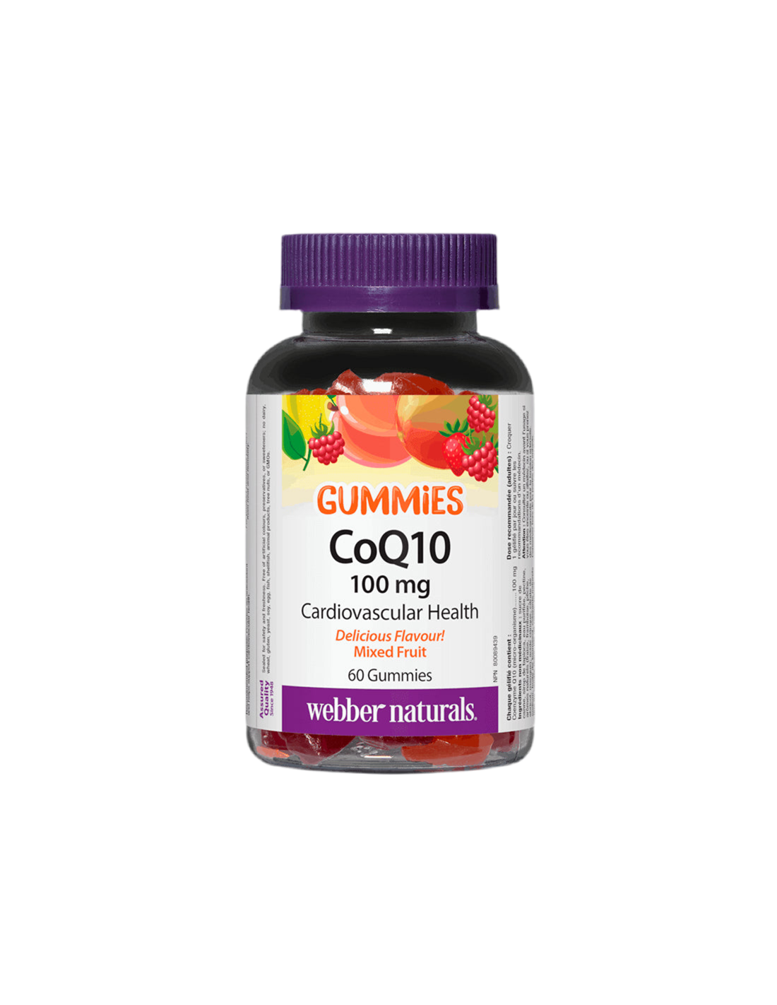 CoQ10 Gummies/Coenzima Q10 100 mg, 60 compresse gelatinose <tc>Webber Naturals</tc>