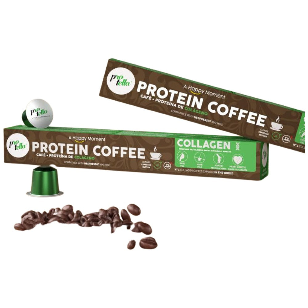 Caffè proteico al collagene | Capsule - 40 grammi