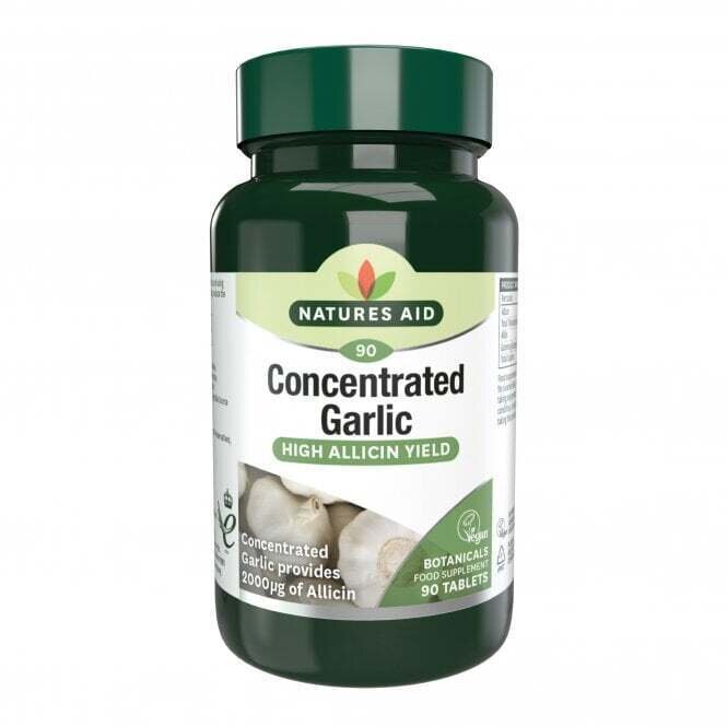 Aglio concentrato con allicina (Aglio concentrato) 2000mcg 90 compresse NaturesAid