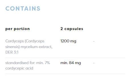 Cordyceps 1200 mg - 120 capsule